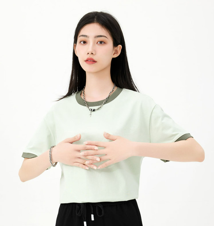 薄荷绿撞色T恤2.png