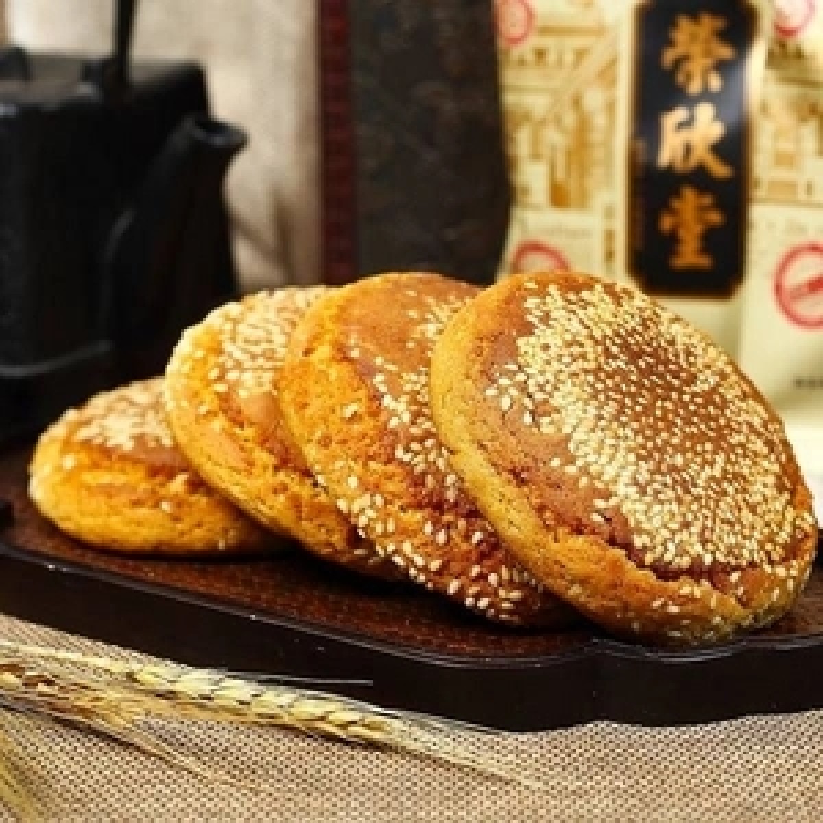 荣欣堂太谷饼山西特产全国小吃怀旧零食太谷饼传统糕点2100g