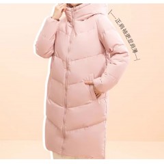 拉夏贝尔冬季韩版中长款时尚羽绒服女