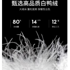 拉夏贝尔冬季韩版中长款时尚羽绒服