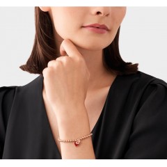 阿玛尼双层爱心串珠手链