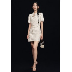 新中式棉弹提花裙