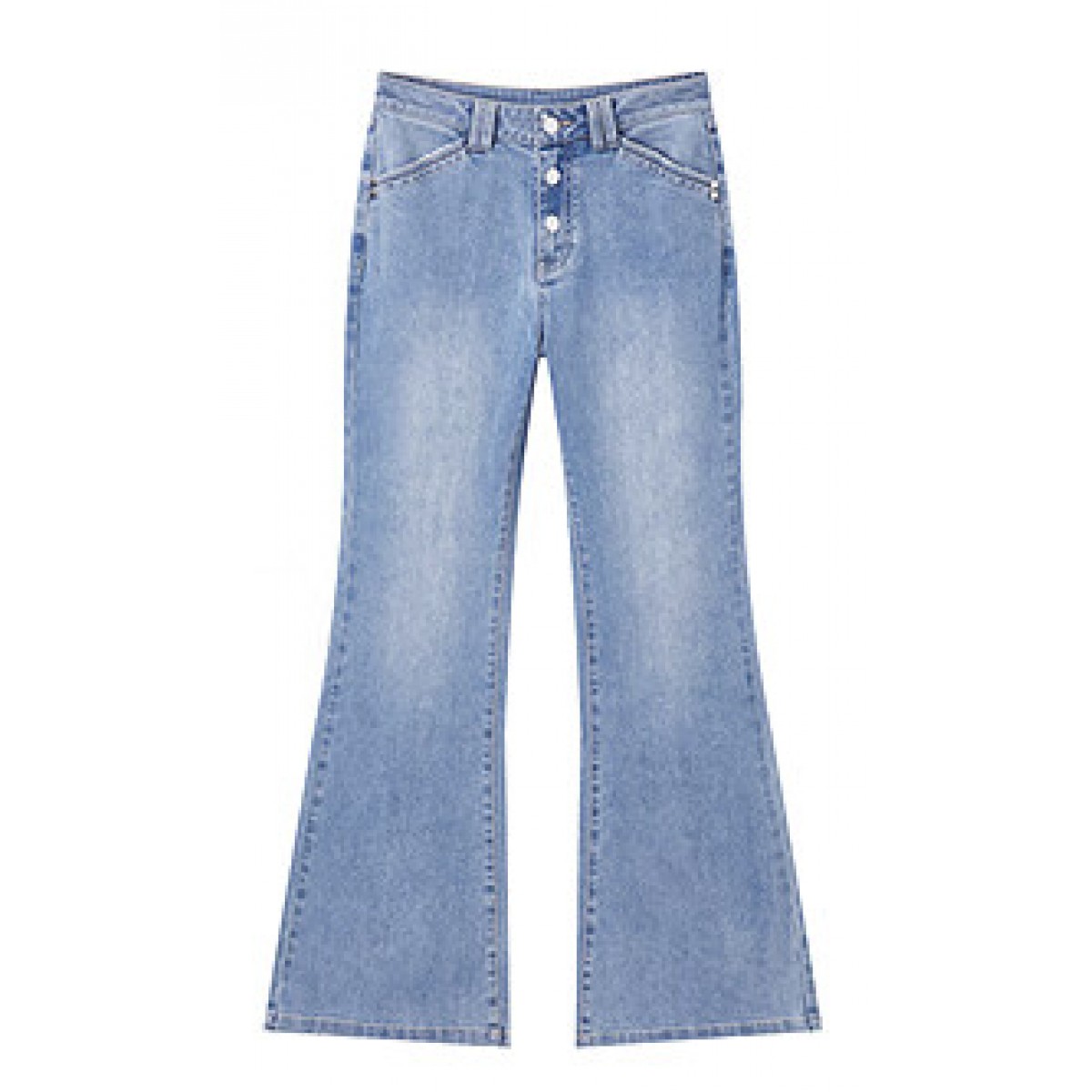 拖地喇叭牛仔裤