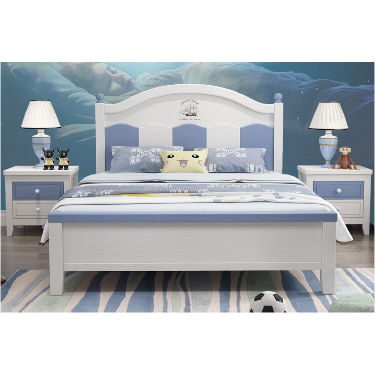 橡南橡北单人单层床