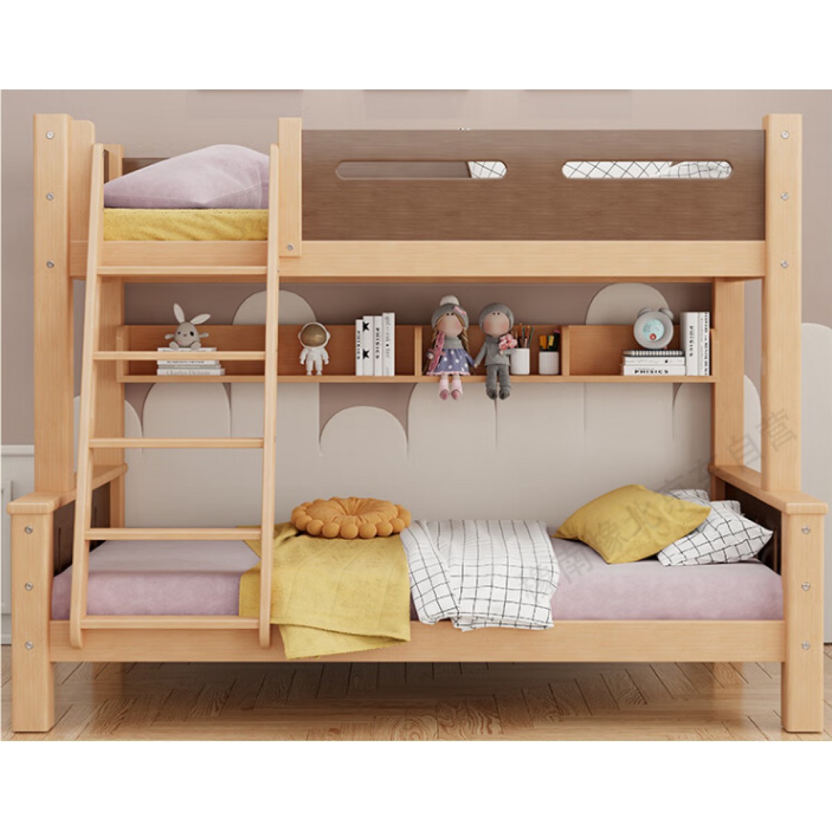 橡南橡北双层高低床