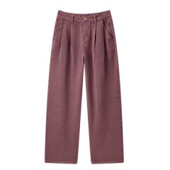 天丝直筒牛仔裤