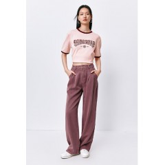 天丝直筒牛仔裤