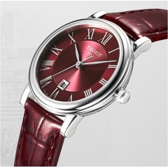 红盘皮带石英女表